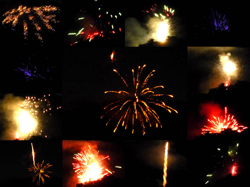 Ohňostroj nad Adamovem