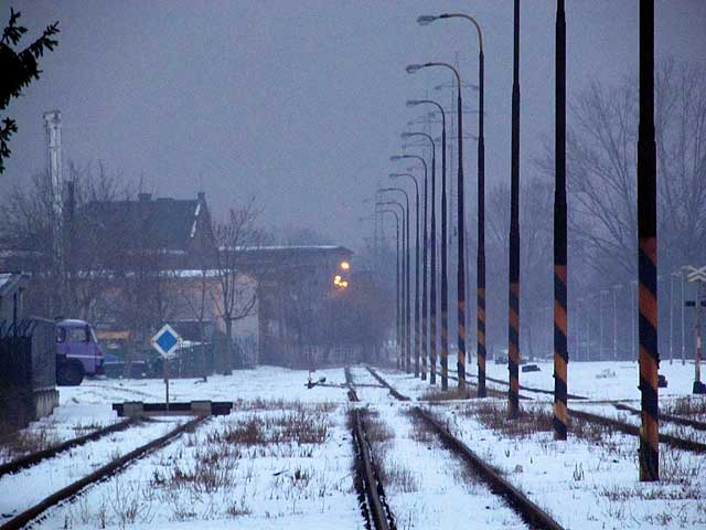 Nákladiště v Komárově se ještě zřídka používá.