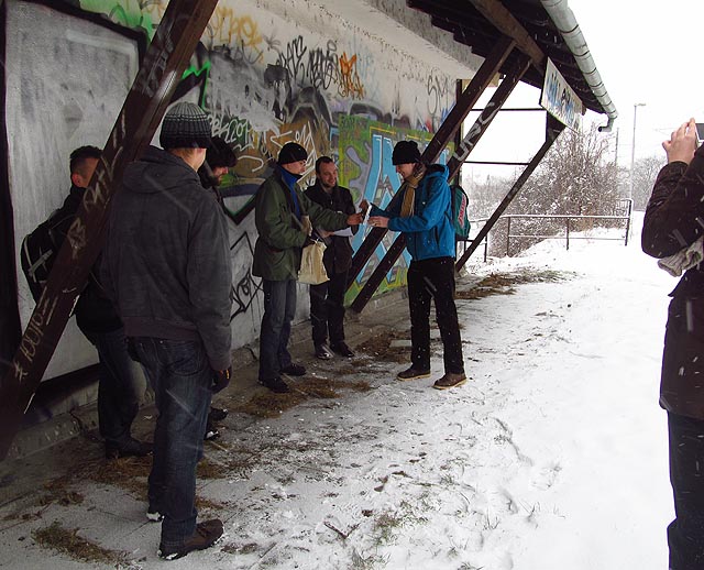 Netradiční vyhlášení na nejmenším brněnském nádraží v Černovicích.