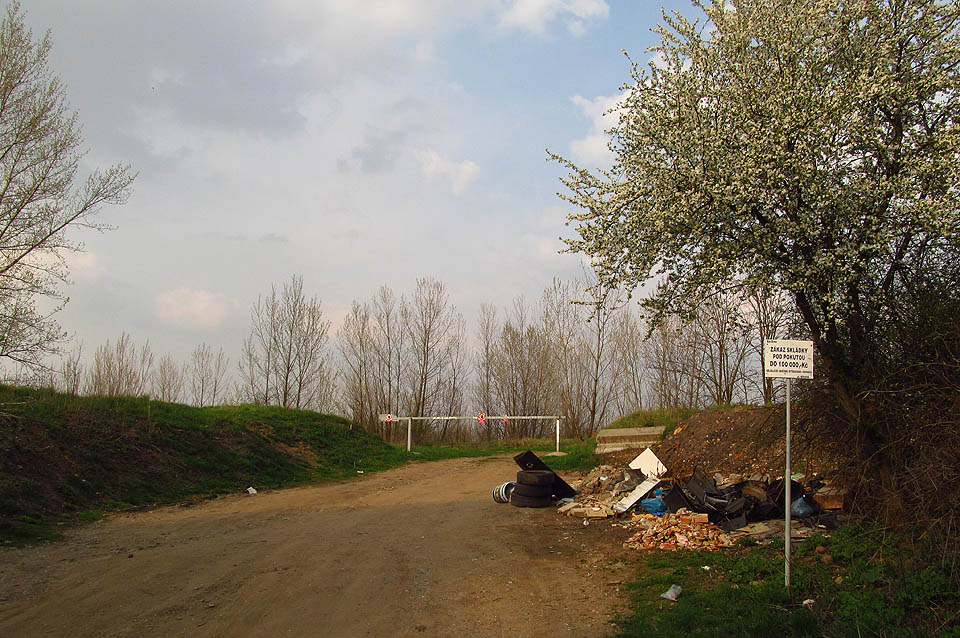 Pískový lom v Černovicích