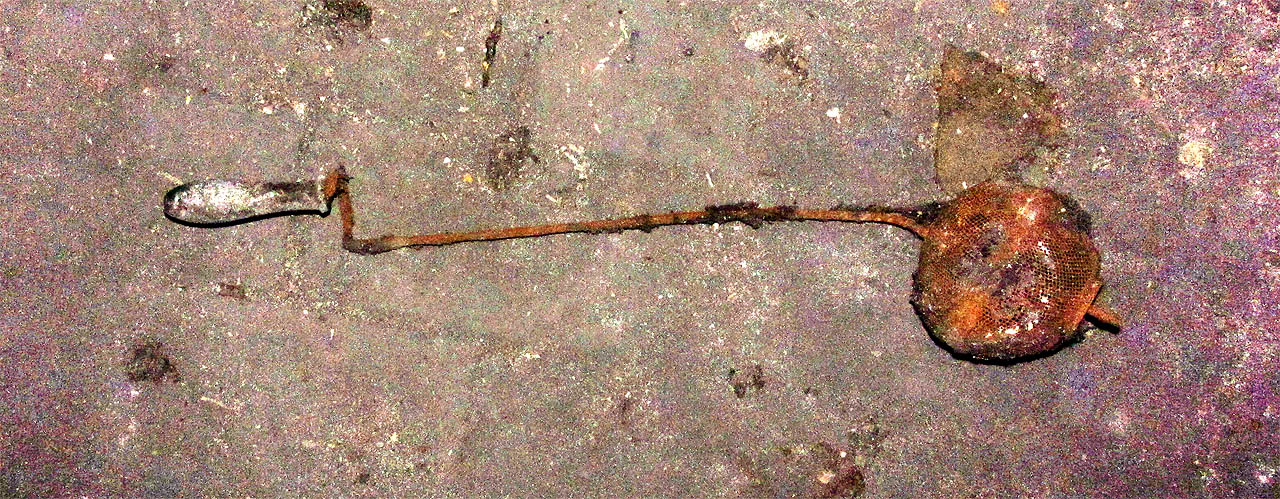 Do dalšího bloku pronikáme pouze otvorem ve střeše. Hned na půdě nacházíme kromě mnoha ozdobných prvků také podivný nástroj s drátěnou koulí na konci. K čemu slouží?