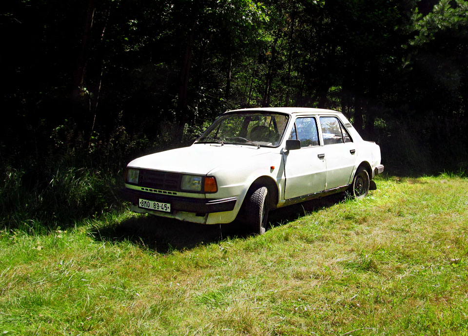 Pozici táborového vozidla po určitých periptiích obhájila legendární Škoda 120 L původem z Brna, t.č. v mé zápůjčce.