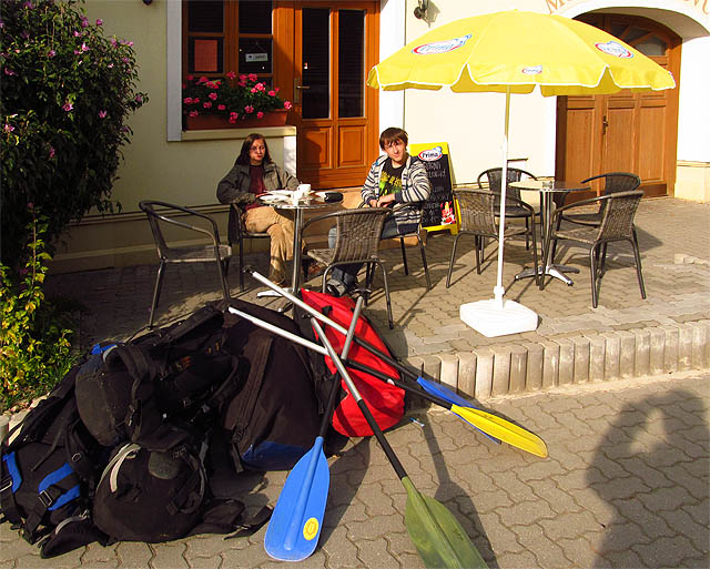 Občerstvení v cukrárně v Mohelnu.