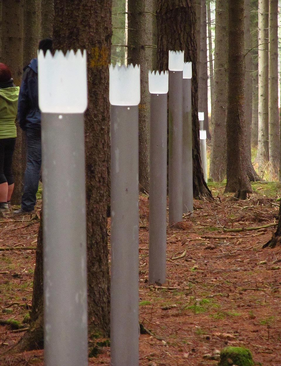 Náhodného kolemjdoucího musí vzorkovače instalované v okolních lesích přinejmenším překvapit, ne-li šokovat.