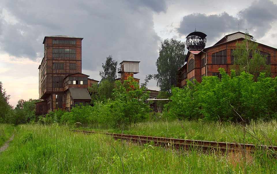 Pláň bývalé stanice Michálkovice na samém okraji Ostravy.