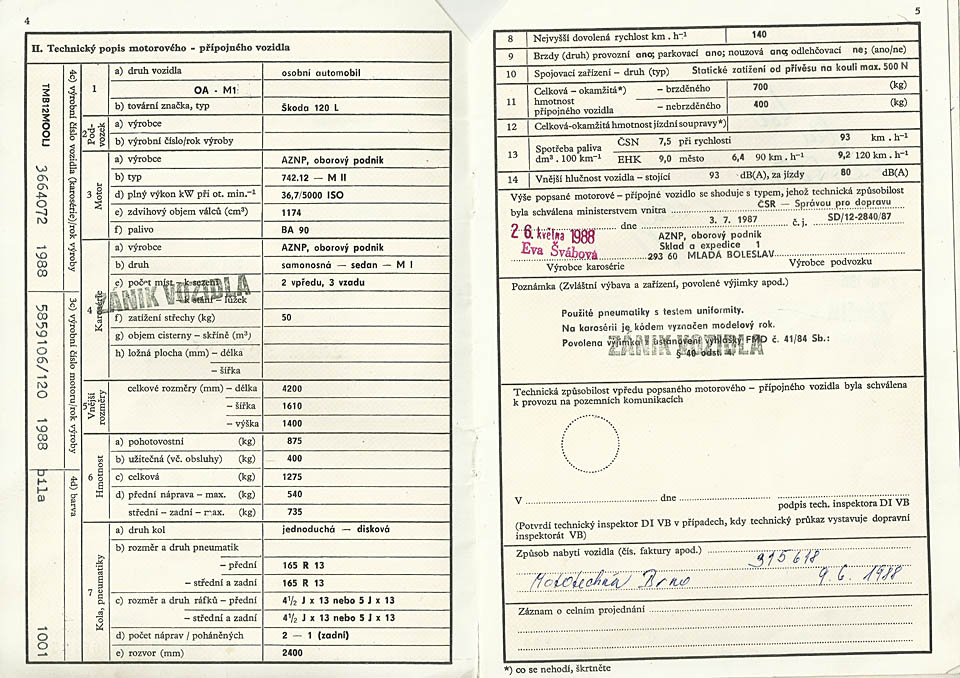 Patricie byla uvedena do provozu 9. 6. 1988 a dojezdila 12. 6. 2015. Nezapomeneme.