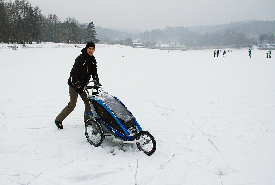 Pod Veveří po ledě