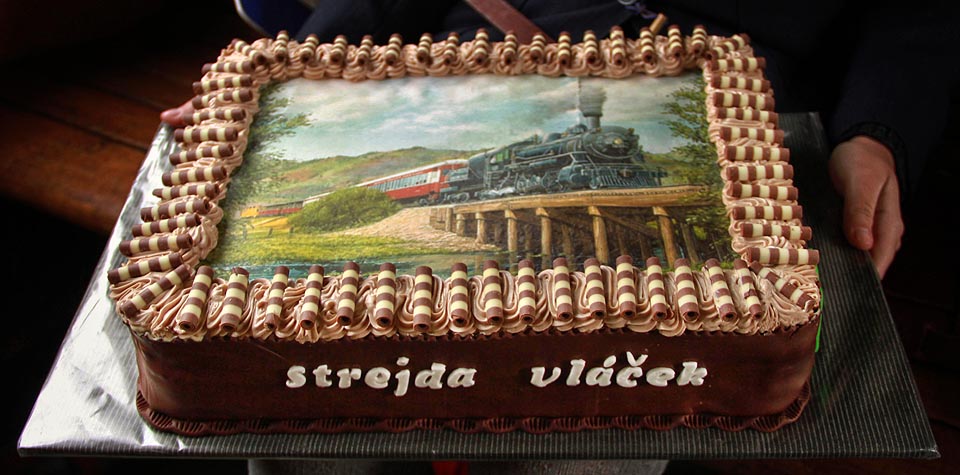 Narozeninový dort ke čtyřicátinám Strejdy Vláčka připravila velká Alča.