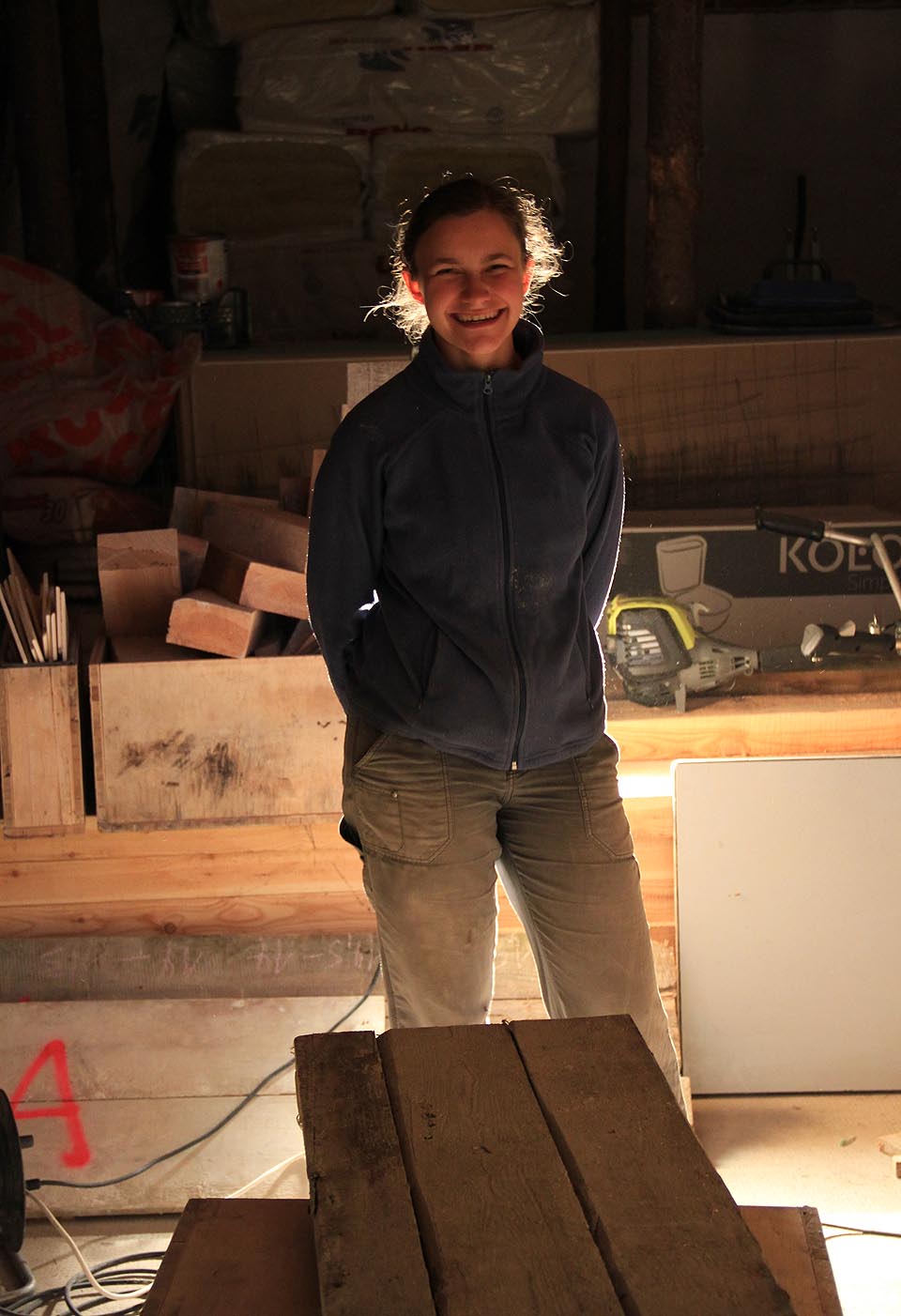 Drobek práci na Muně miluje a užívala si ji s výbornou náladou ve dne i v noci.