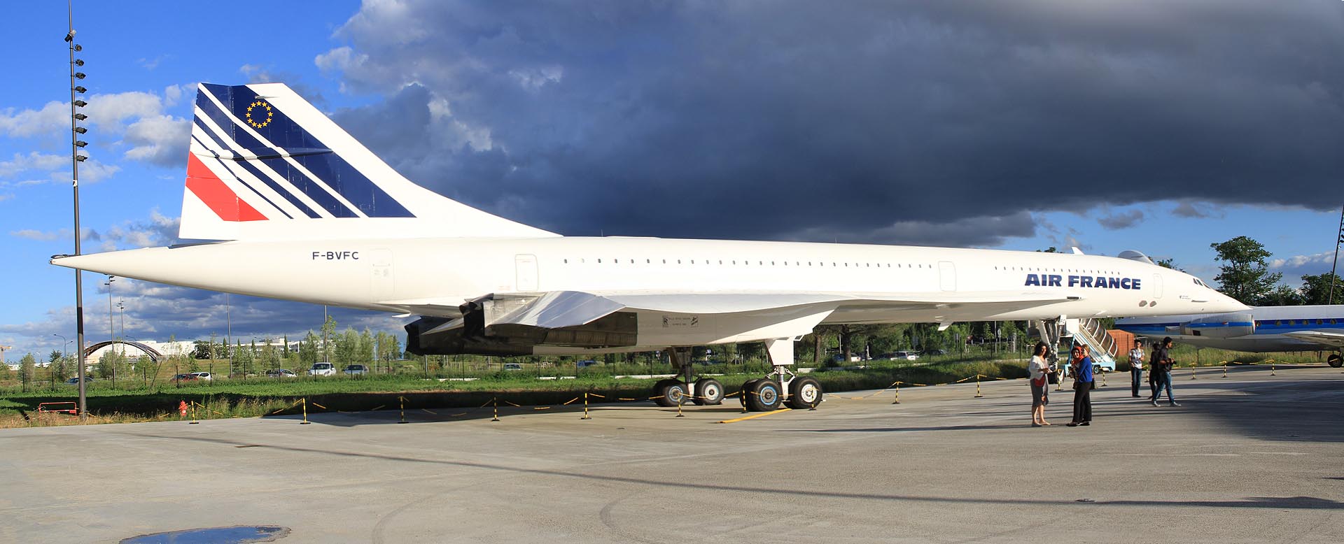 Concorde je pravděpodobně nejcennějším exponátem muzea. Vystaveny jsou zde hned dva.