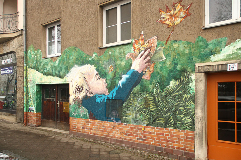 Postsocialistický realizmus na předměstí Mockau.