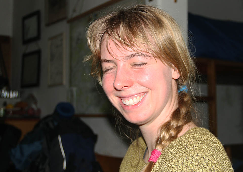 Anežka vypadala, že se jí s námi na kornu líbí. Ráno tam už ale nebyla.