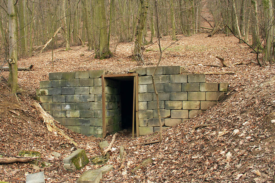 Snad jsou toto základy bývalé Ludwiczkovy hájenky. Každopádně je to ale dobré místo k přespání, když člověka pod Děvínem zastihne vichřice, průtrž mračen nebo holomráz.