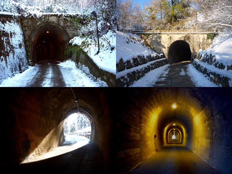 Čtyři pohledy na zrušenou sanmarinskou železnici.