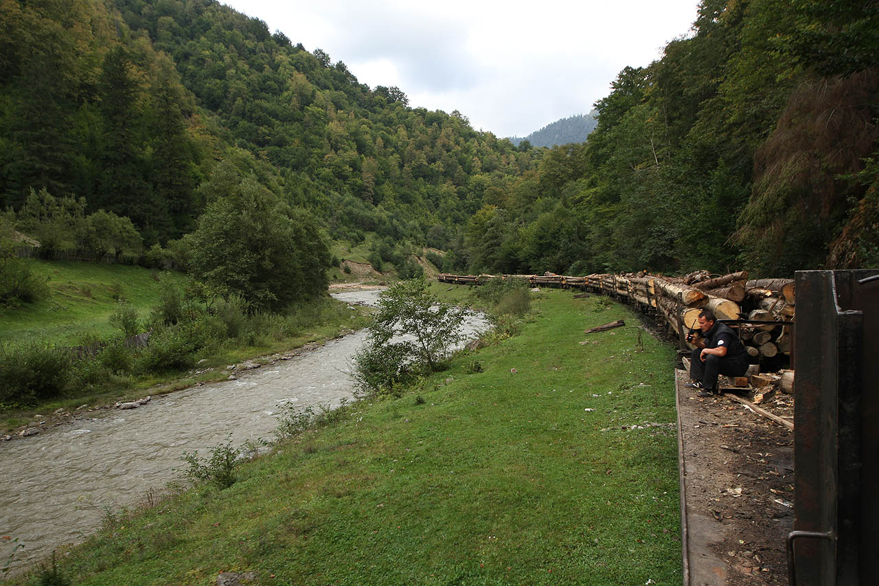 Oplenový vlak je dlouhý zhruba půl kilometru a nezadá si tak s normálněrozchodnými vlaky na běžných železničních tratích. Údolím říčky Vaseru se vine svých 40 kilometrů někdy i 6 hodin.