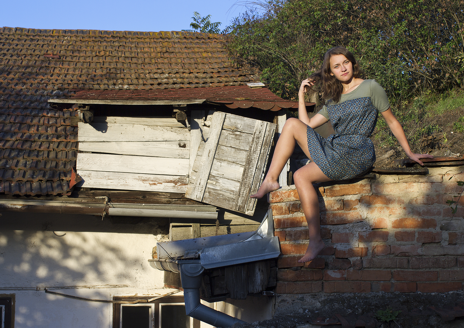 Vítězná fotka z <a href="/Tema/Dělnická kolonie Pod kopcem">kolonie Pod kopcem</a>, smutného kousku Husovic, který se za nedlouho odebere na věčnost.