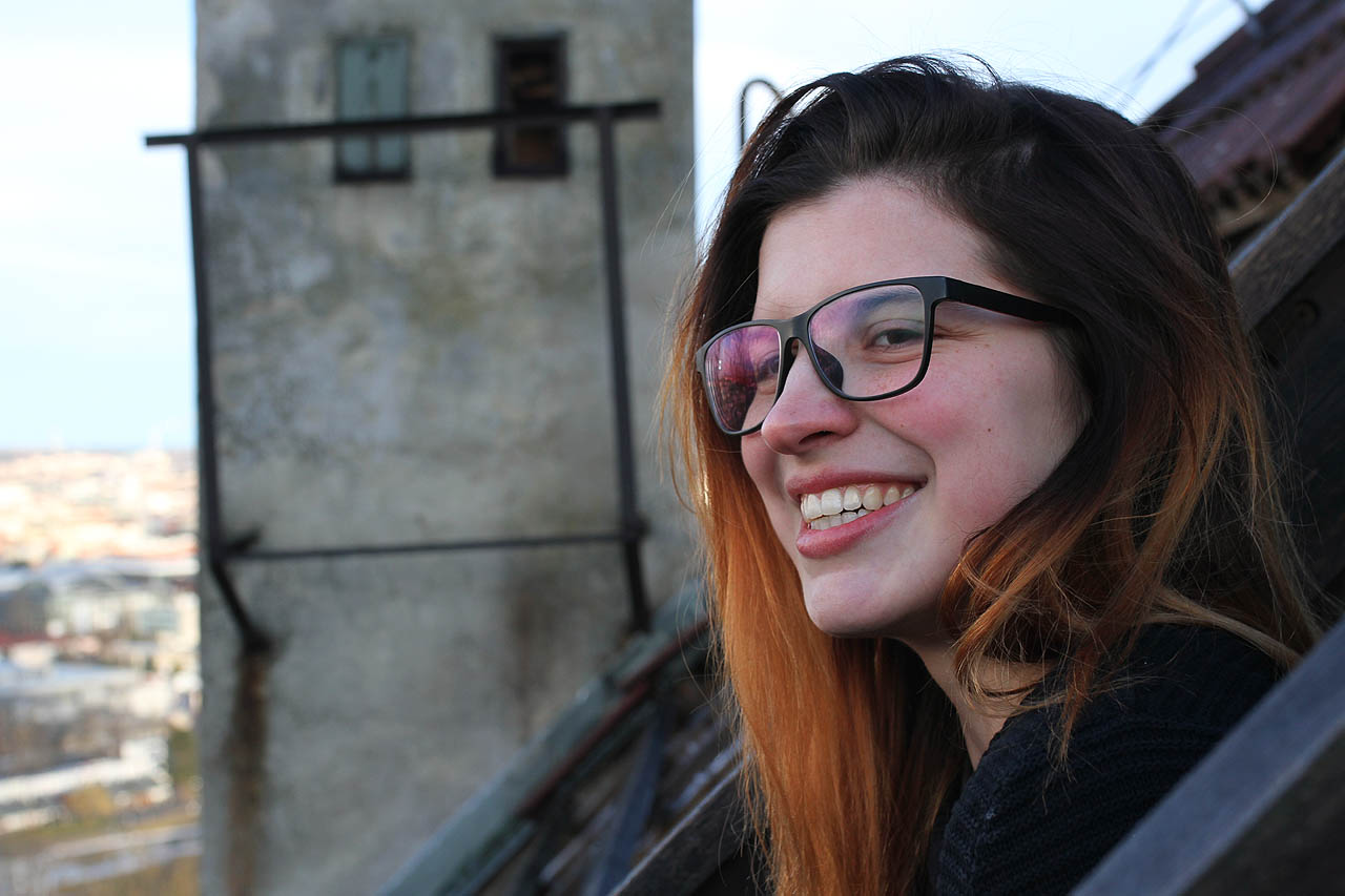 Z podkroví se naskýtá přímý výhled na Brno, stačí prostřčit hlavu mezi střešními latěmi.