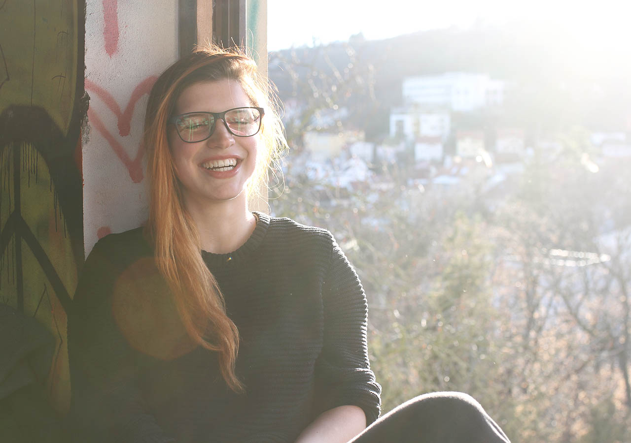 Jaro je radost sama - a Alča taky.