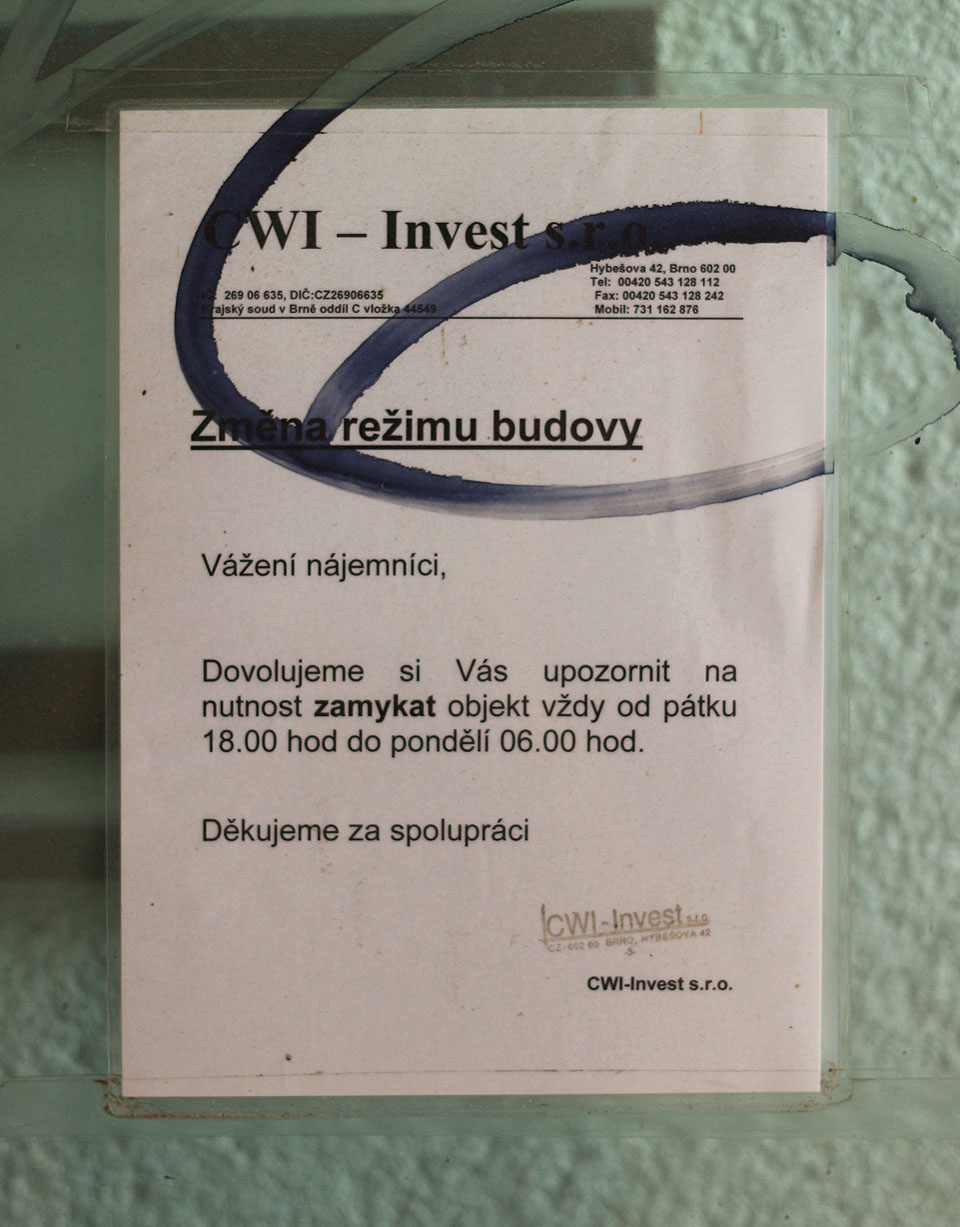 Letopočet na nařízení chybí, tipujeme však, že se jedná o období kolem roku 2012.