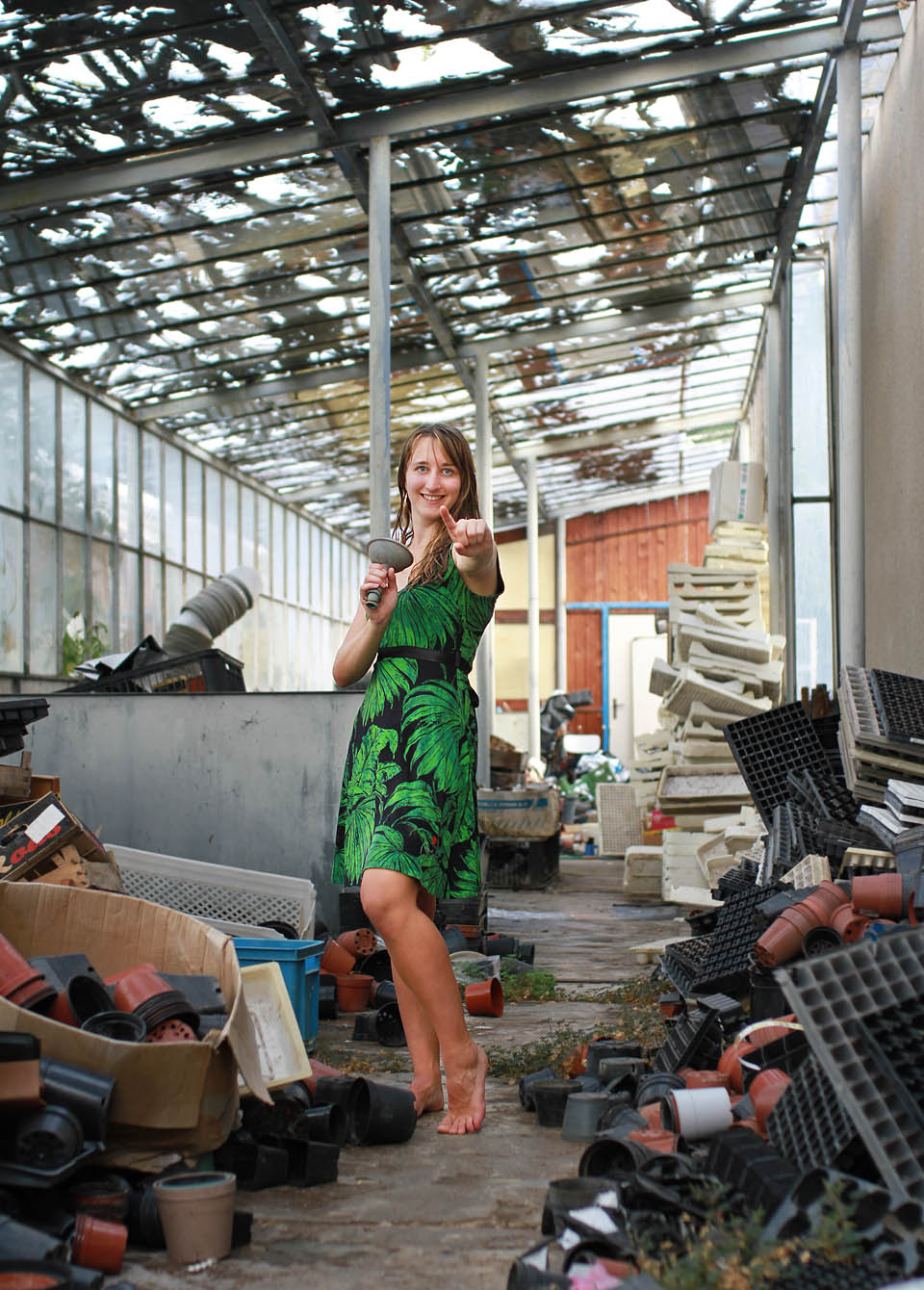 Troška toho zpěvu se zavlažovací růžicí.