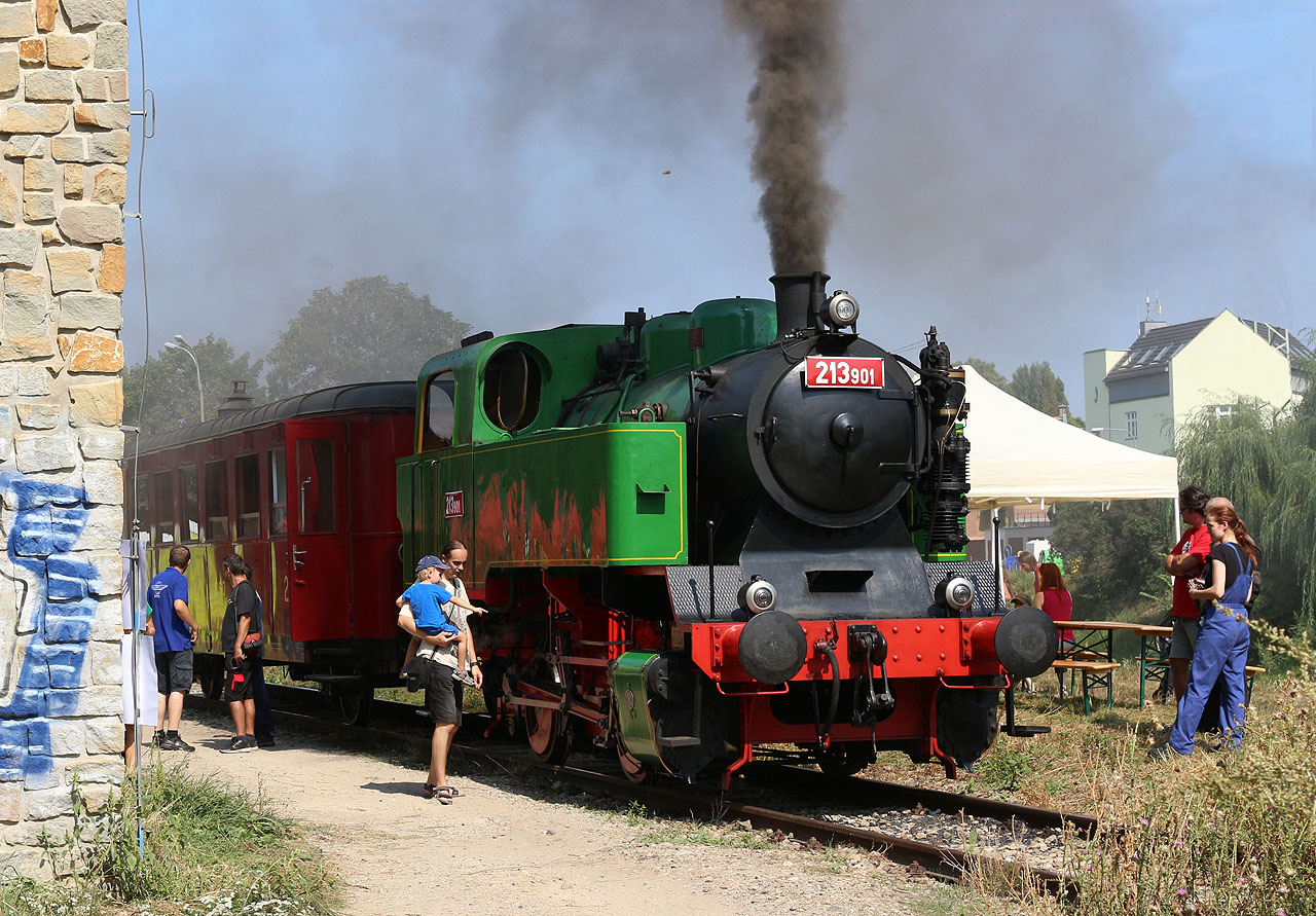 Ale byla tu i pára 213 901. Svátek všeho moravského šotoušstva mohl začít.