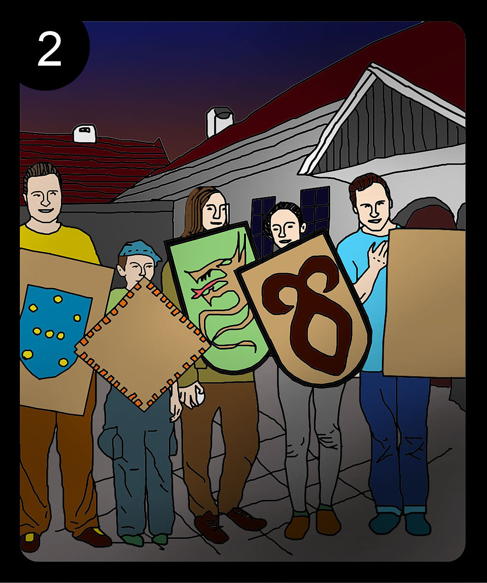 Každé z Foglarovských odpolední má svoji barevnou kartičku ve stylu Ulčovek. Tentokrát jsme rozdávali číslo 2.