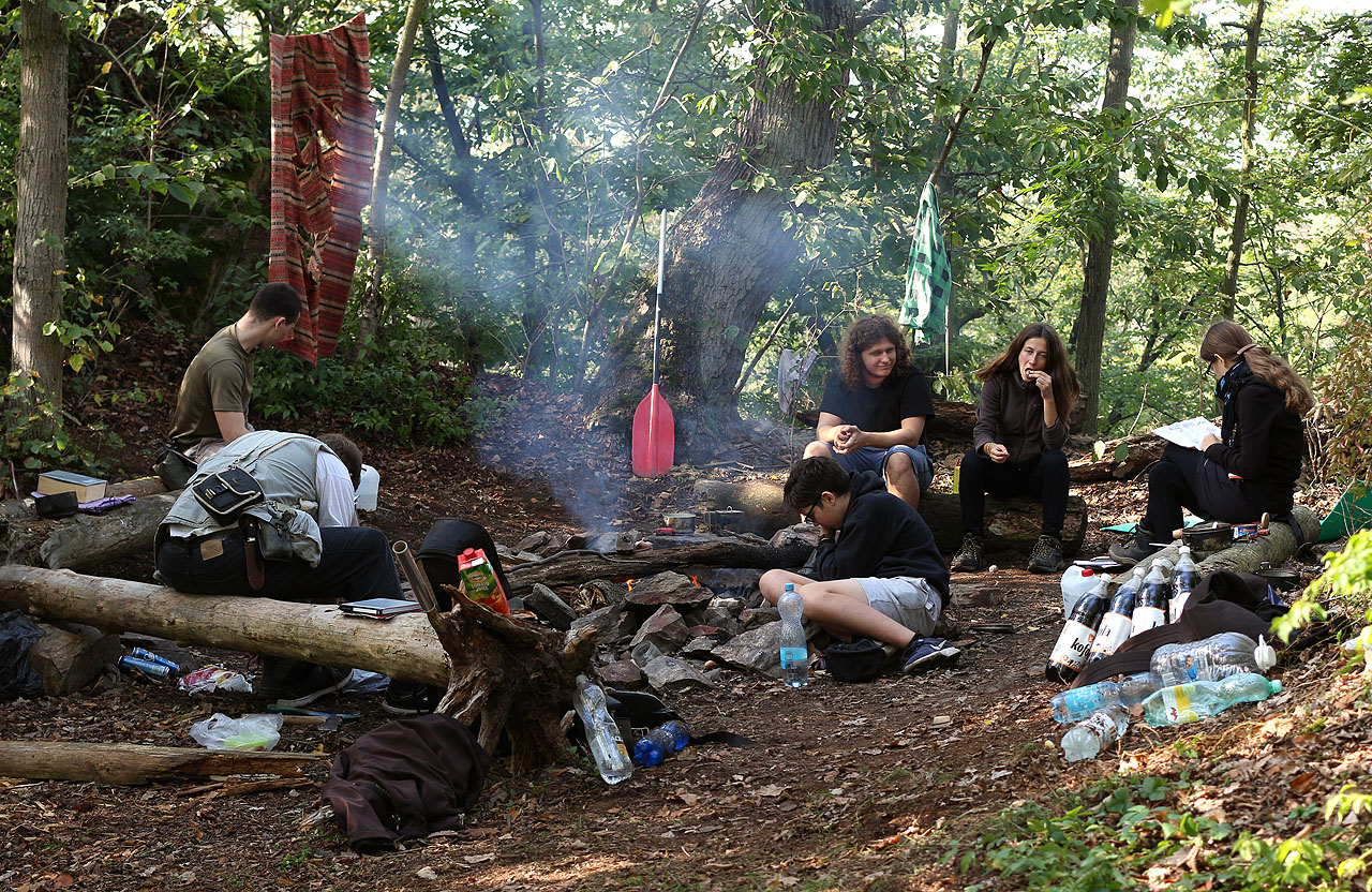 Sobotní pohodová odpolední atmosféra.