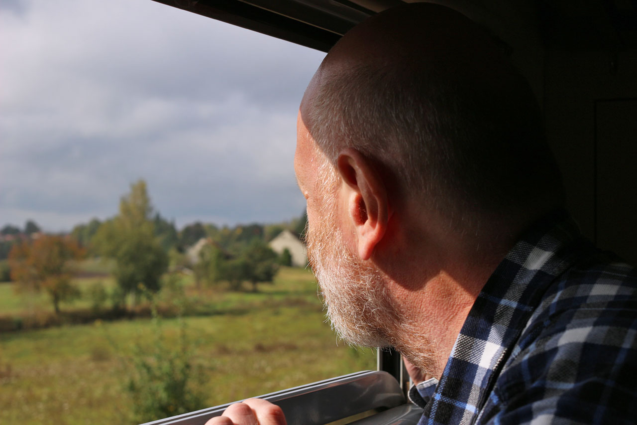 Alpín v záři podzimního slunce, které ještě hraje, že hřeje.