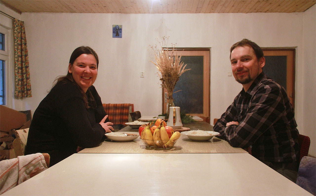 Mí kamarádi a spoluvyhnanci pro první dva dny pobytu na Muně č. 36.