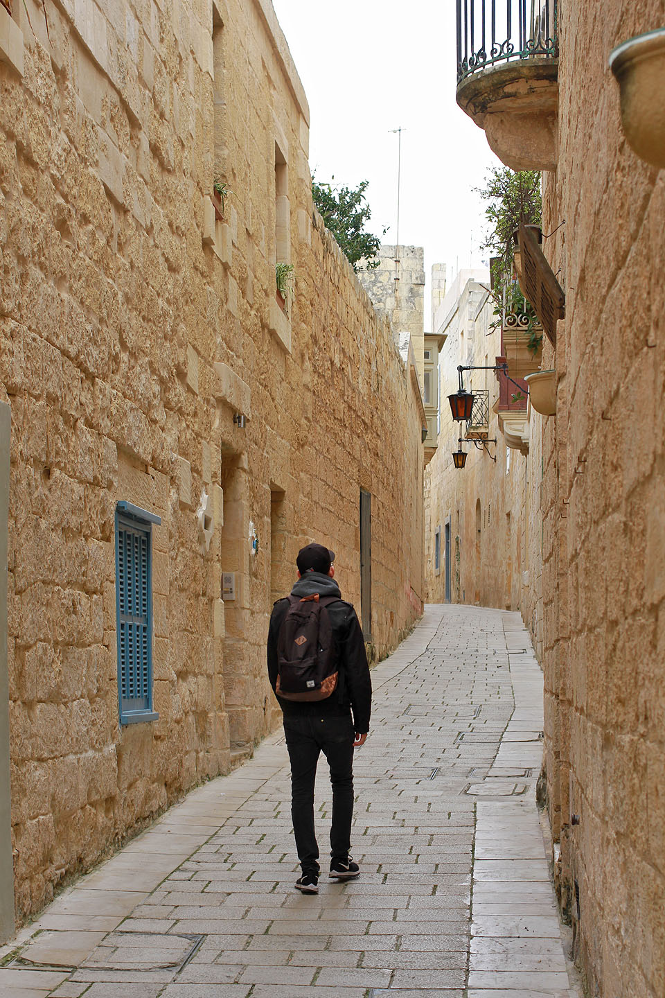 Kevin na cestě z Mdiny do Rabatu.