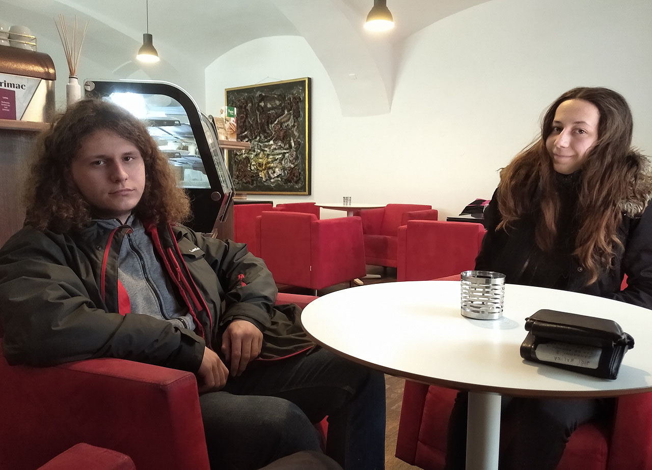 Na zpáteční cestě jsme se zastavili v tradiční cukrárně v Polné.