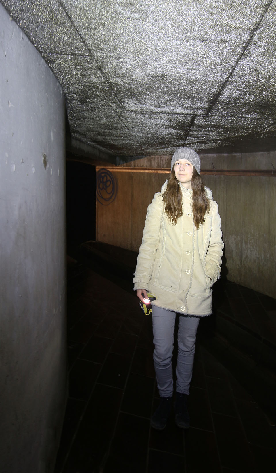 Doubravka v přepadovém tunelu odlehčovací komory kmenové stoky C.