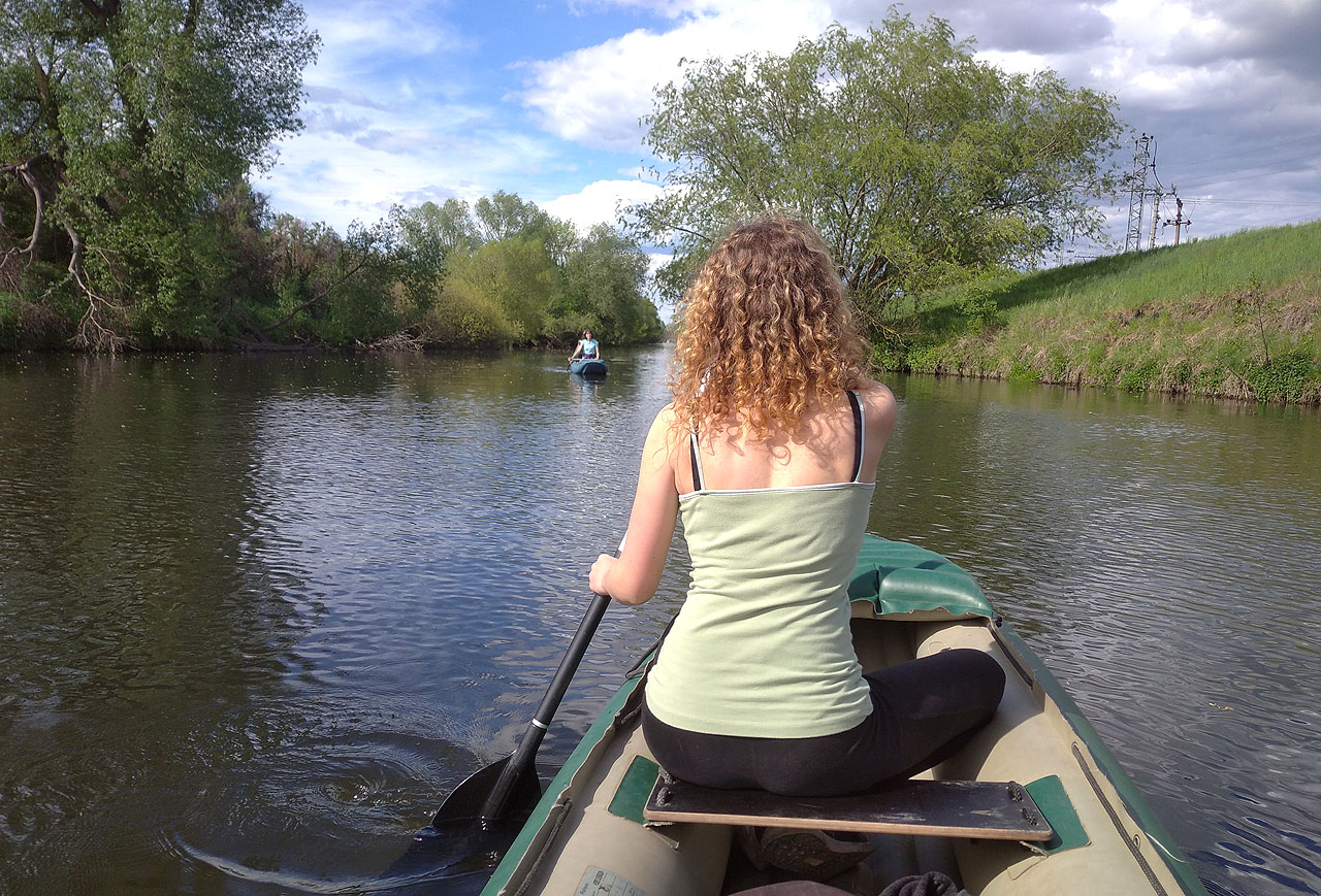 Mým háčkem se stala Barča, se kterou už jsme sehraný tým od dob naší <a href="/clanek/490">loňské plavby po Moravě</a>.