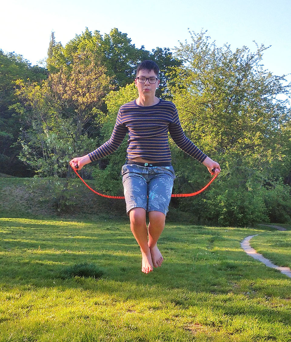 Základem byly ale skoky přes švihadlo, Vodník jich zvládl desítky a desítky bez přerušení.