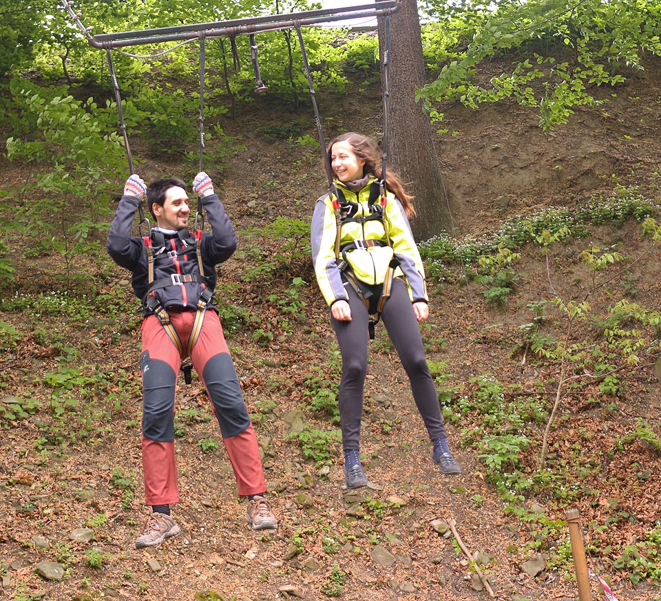 Marian s Doubravkou na katovi.