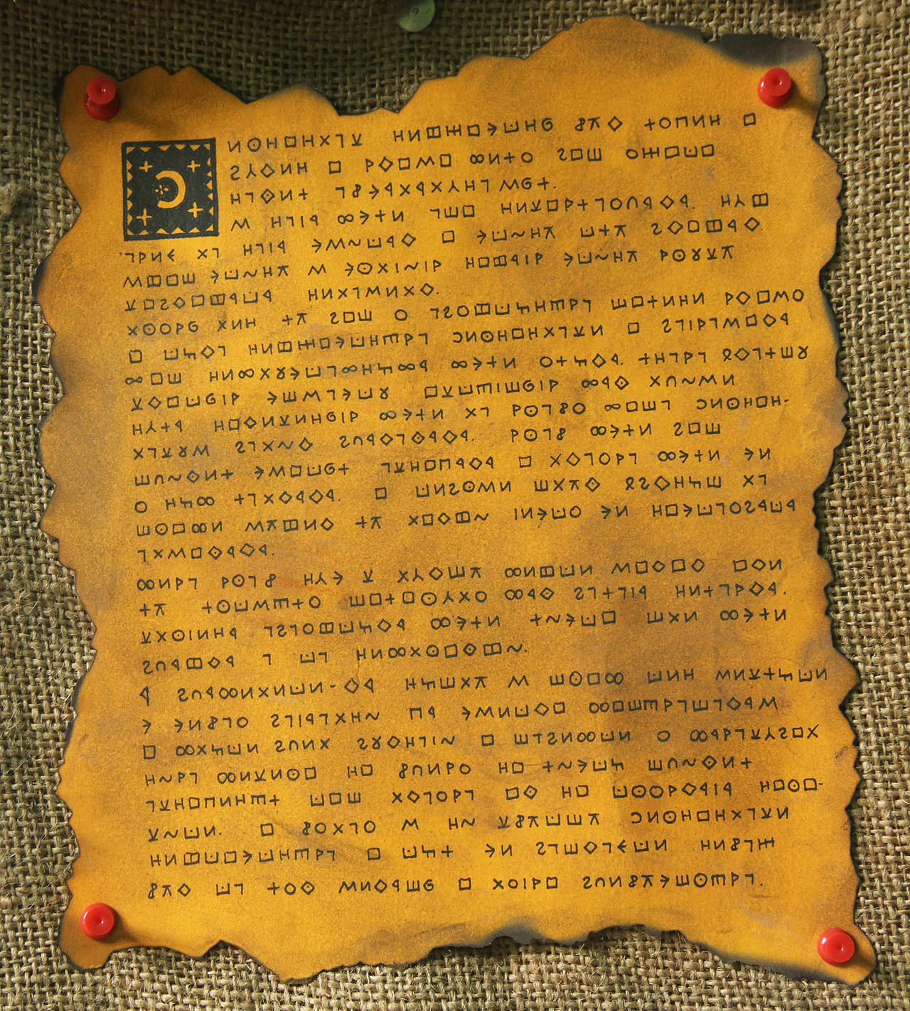 Ústřední šifra tábora, podle které družiny vyrážely na závěrečnou cestu.