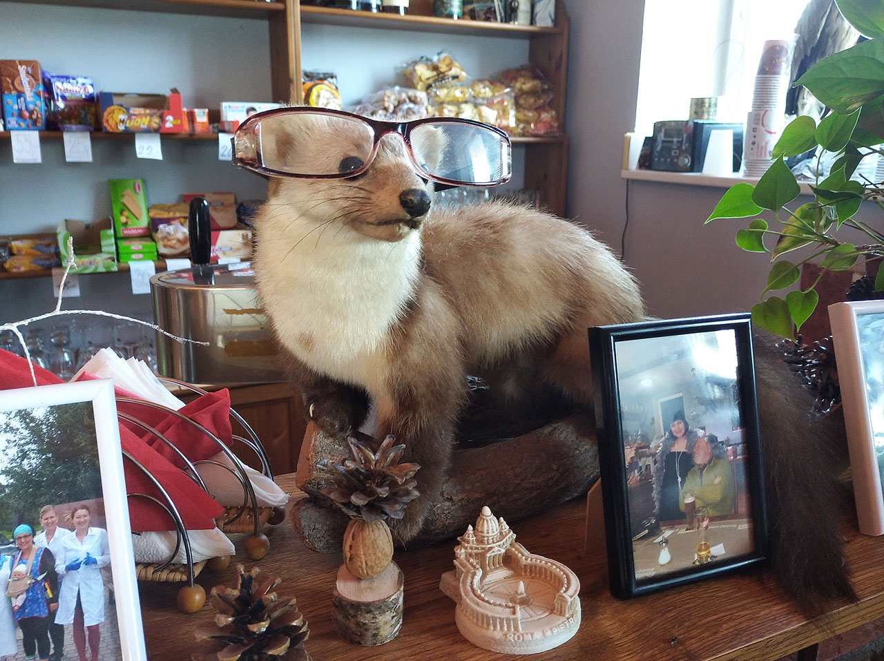 Na pozdní snídani jsme zašli do vyhlášené hospody ve Studenci na nádraží.