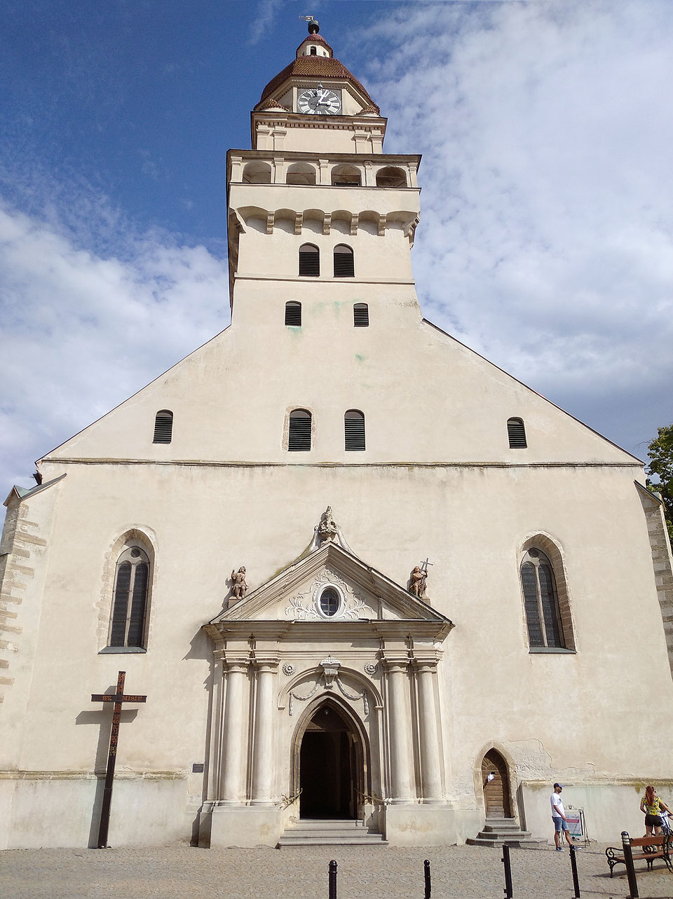 Kostel svatého Michala archanděla ve Skalici byl nejvzdálenějším bodem naší cesty. Odtud už jsme se jenom vraceli.