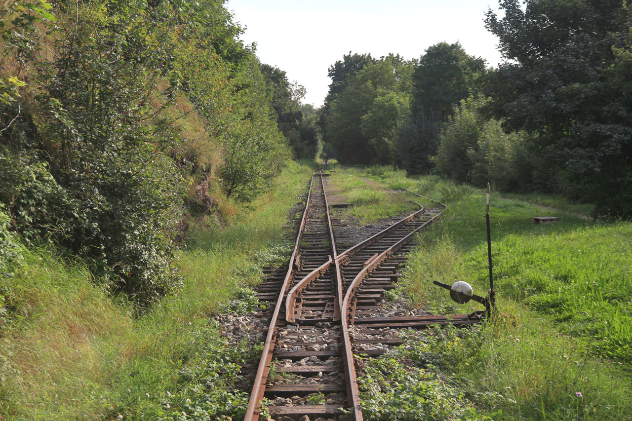 Severní (Zastávecké?) zhlaví dopravny Babice.