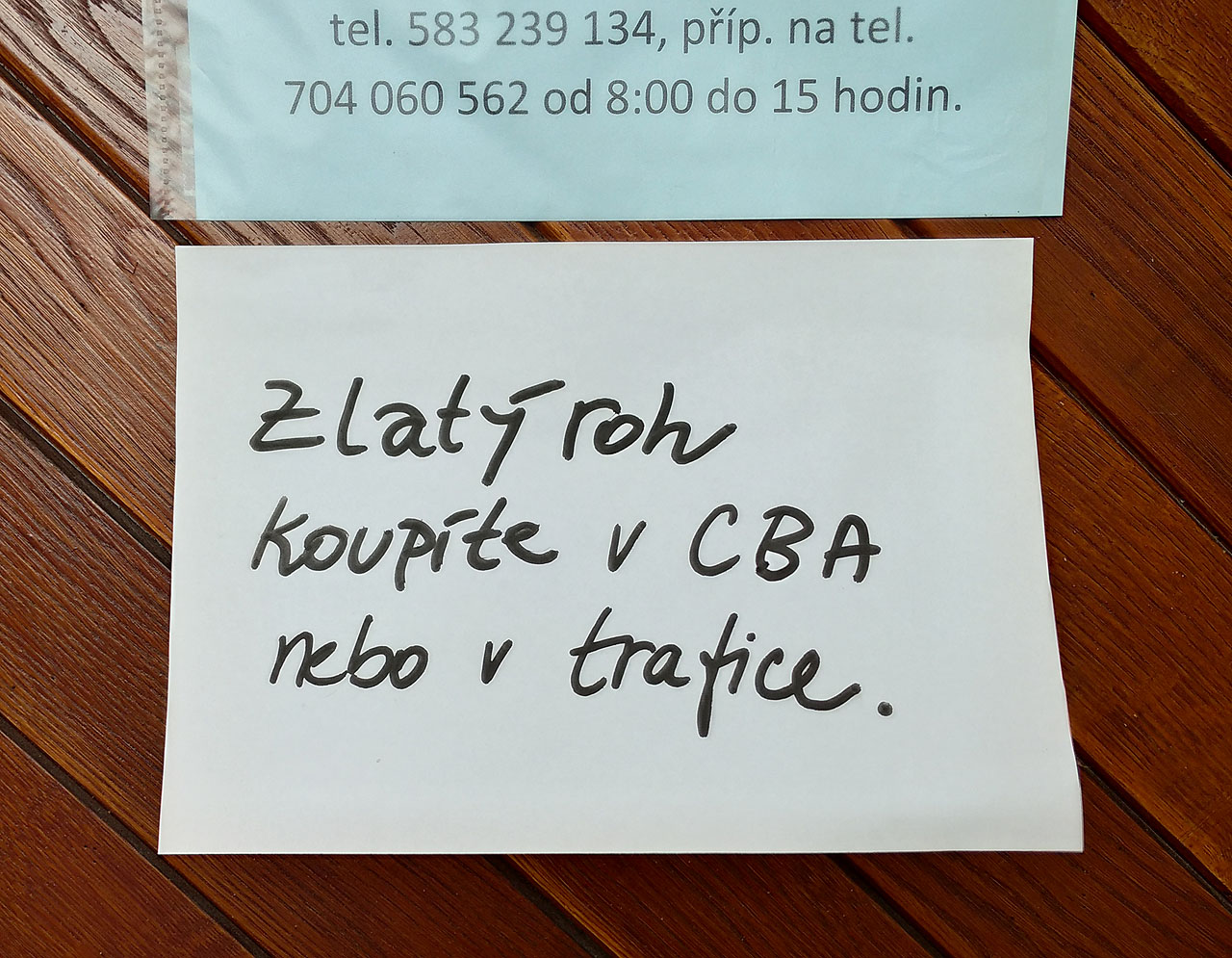 Nosorožčí rohy už nemají, ale zlatý roh je ještě někde k dostání.