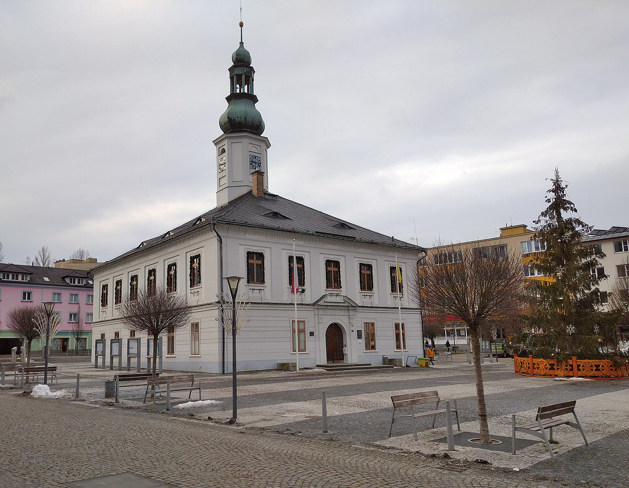 Z Brna jsme vyráželi brzo ráno, tak abych stihl poradu na Muně. Na snídani jsme proto už byli v Jeseníku.