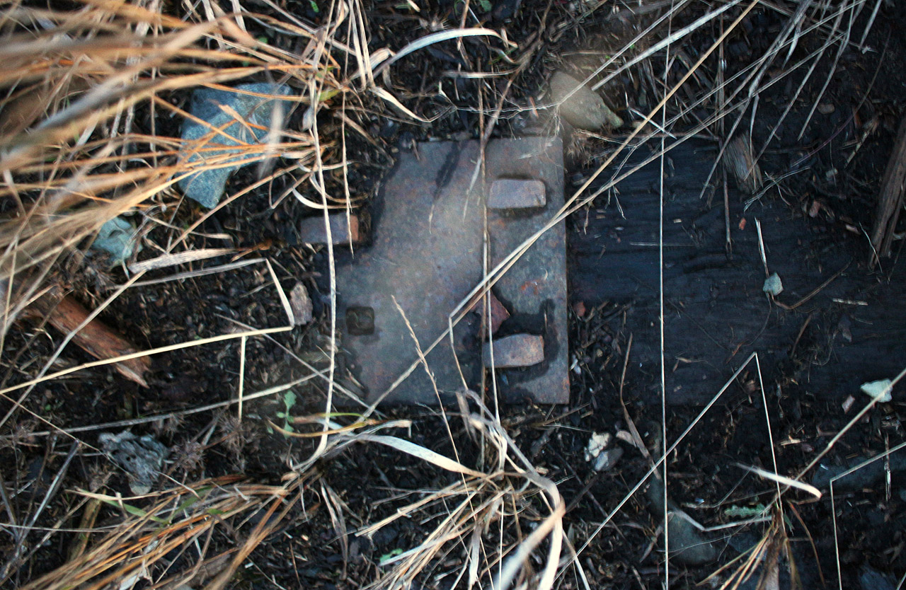 Dokonce se mně podařilo najít pražec i s podkladnicí.