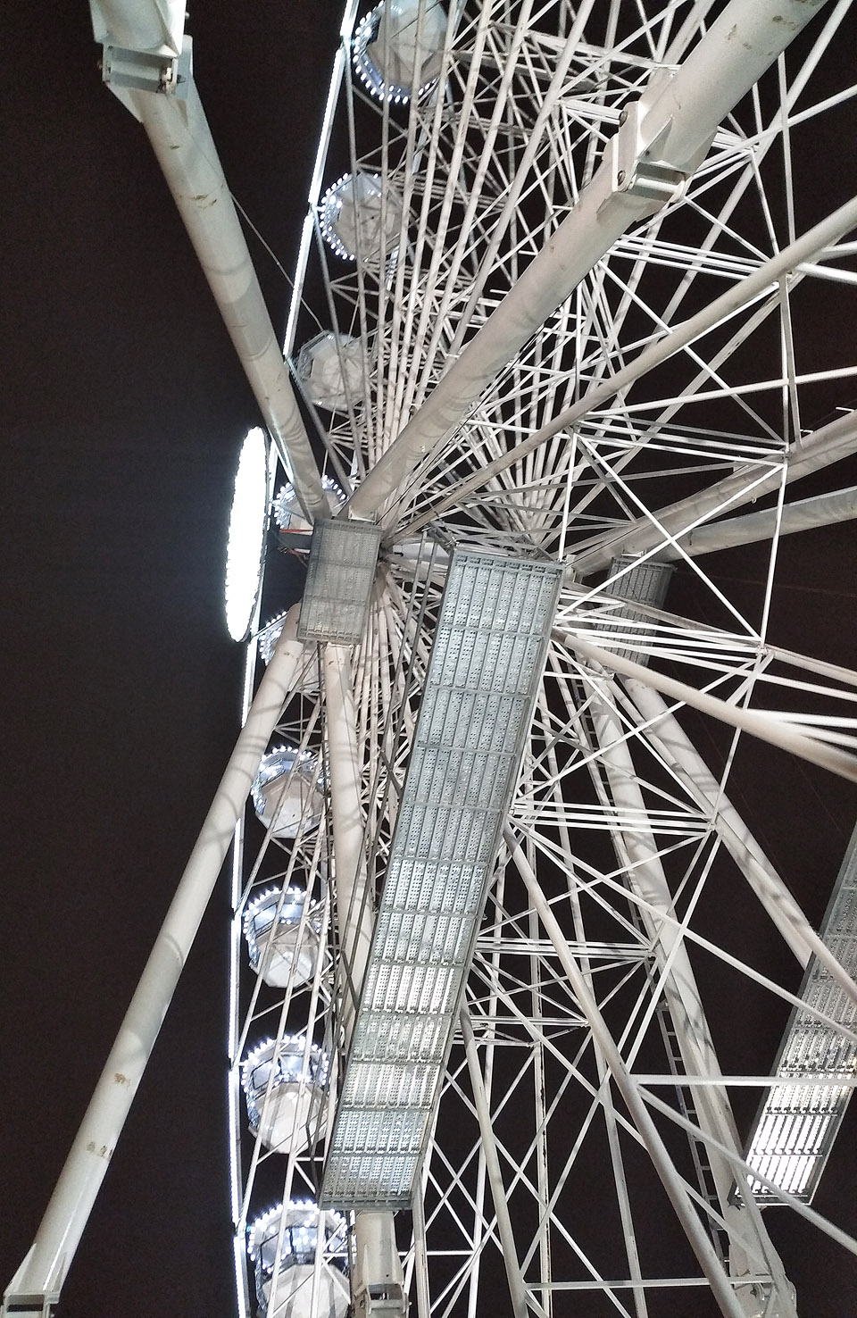 Ale hlavní atrakcí bylo samozřejmě svezení v kabince nad střechami brněnských domů.