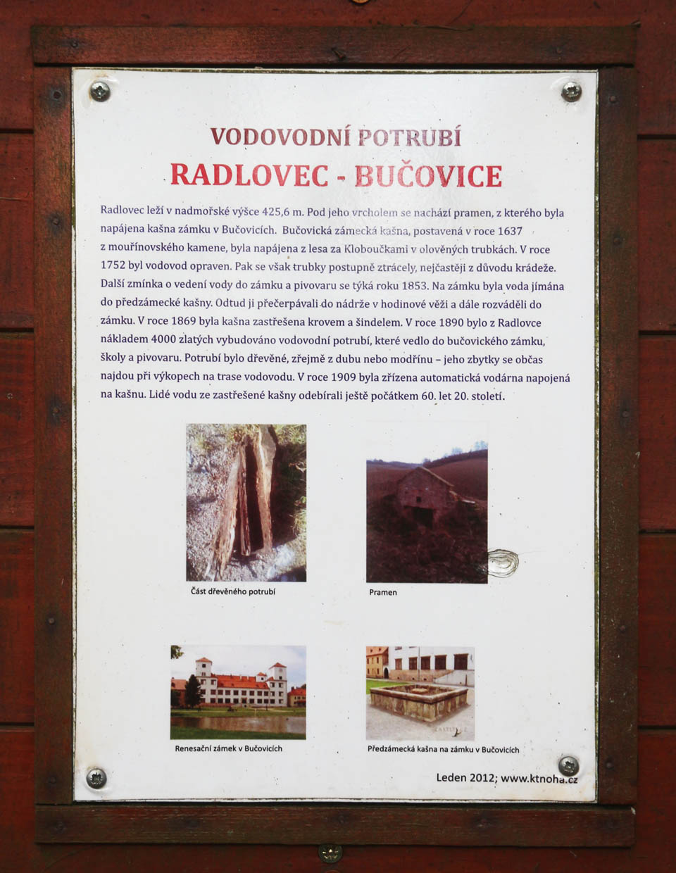 Ždánický les a ještě více Chřiby jsou ovšem různých zajímavostí plné. Pricházeli jsme třeba kousek okolo počátku vodovodu, který v historii napájel kašnu na zámku v <a href="/Tema/Bučovice">Bučovicích</a>.