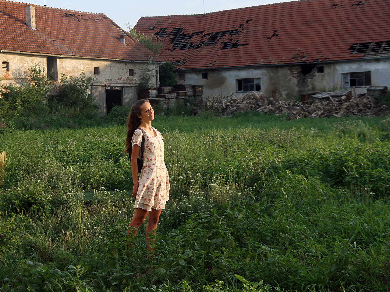 Doubravka se vyhřívá v paprscích červencového sluníčka. Blíží se čas odchodu.