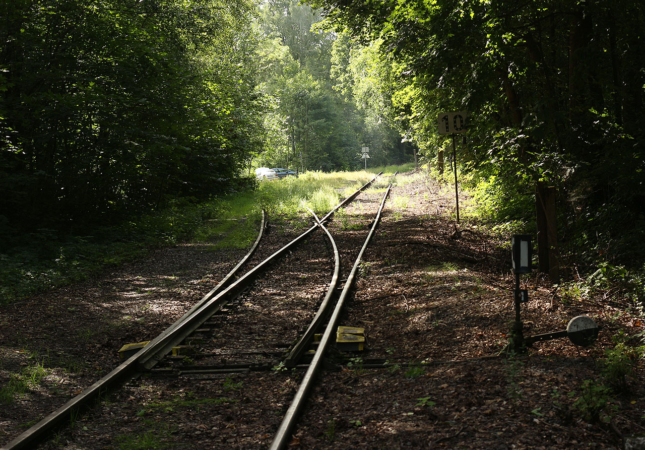 Z Královce odbočovala trať do Žacléře, v době naší návštěvy ještě sporadicky používaná. Stála na ní jediná mezilehlá stanice <a href="/Tema/Lampertice (žst)">Lampertice</a>, kde odbočovala kdysi vytížená vlečka do žacléřských uhelných dolů. Tak se zdá, že se těch dolů nezbavíme.