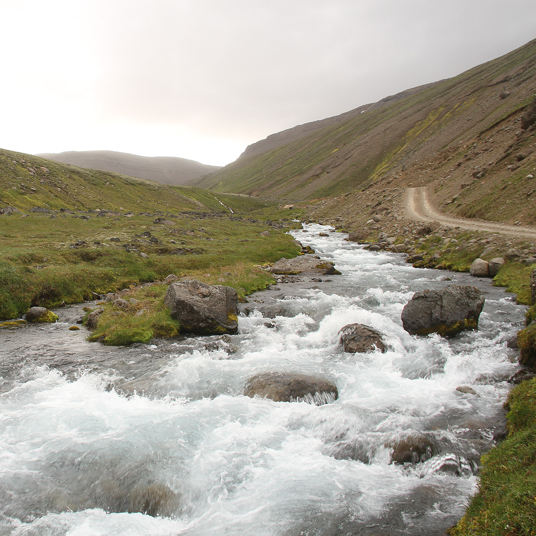 Blížíme se k sedlu, kterým končí údolí. Zatímco my stoupáme, teplota rychle klesá a blíží se až k bodu mrazu. Větší starosti nám ale činí vítr, který je tak silný, že už neslyšíme ani jeden druhého.