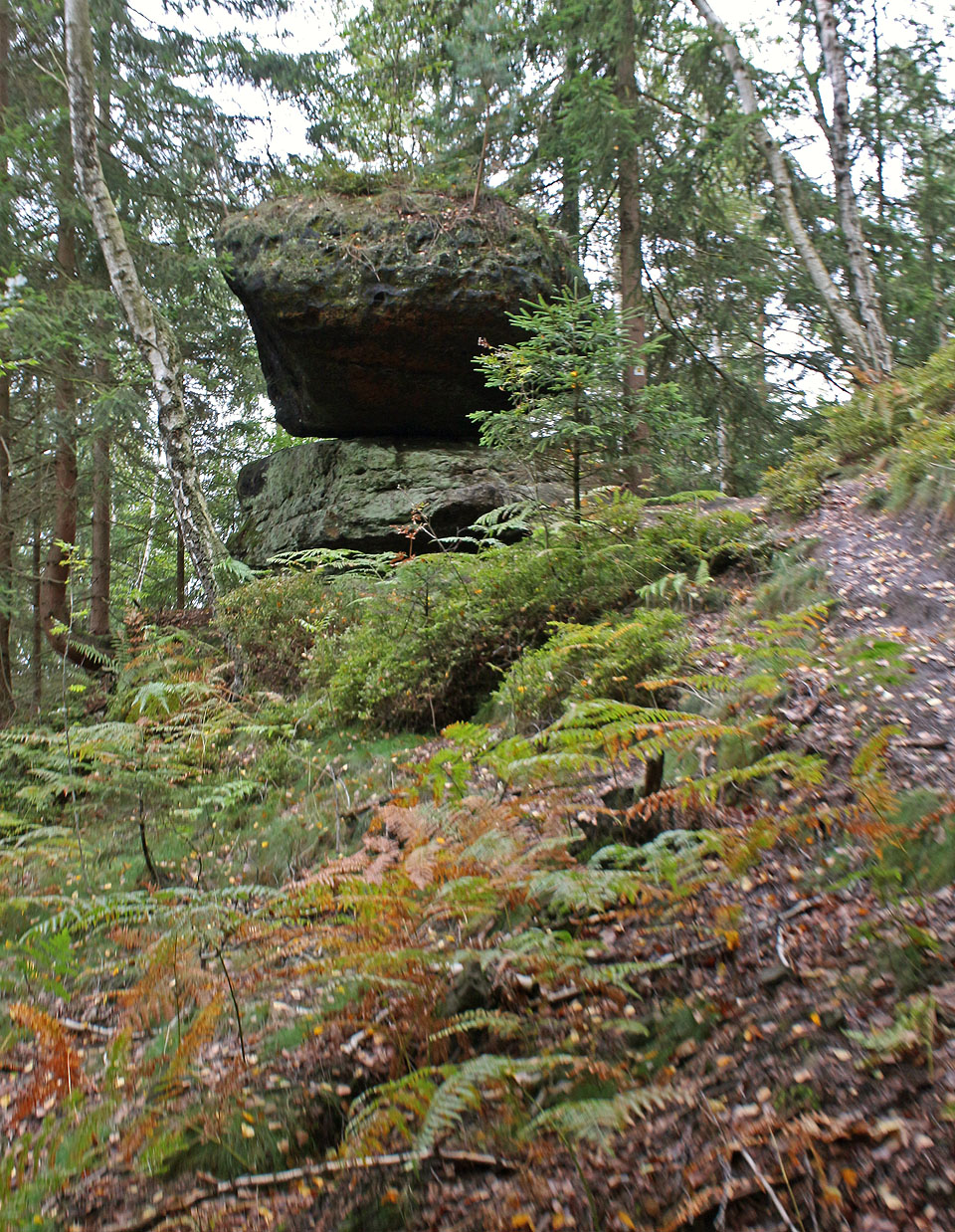 Bedřichovský viklan se viklá i v dešti.