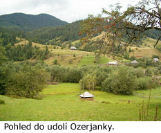 Údolí Ozerjanky s oborohem