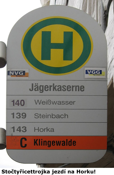 143 jezdí na Horku.